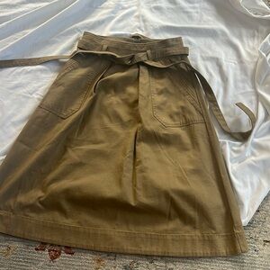 Gap midi a line khaki skirt size 00